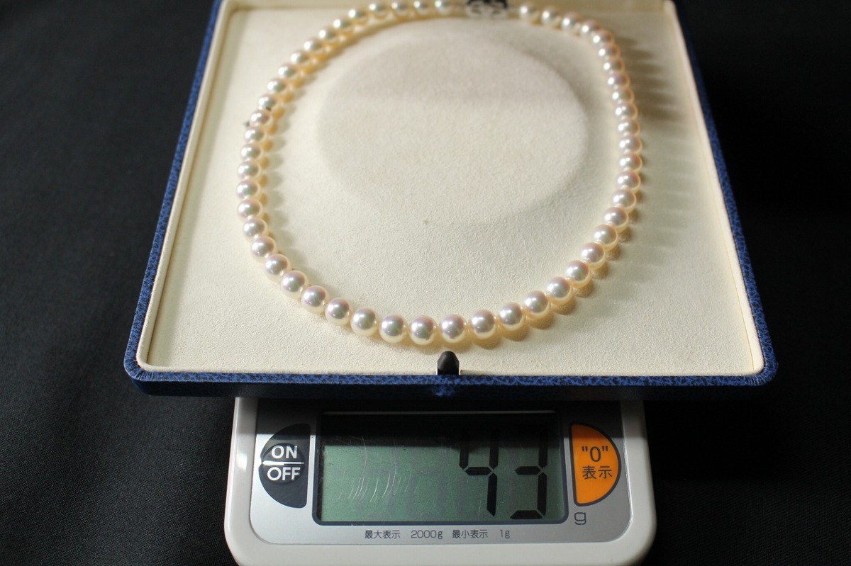 ♥MKIMOTO ミキモト 天然アコヤ真珠 K14WG ネックレス - メルカリ