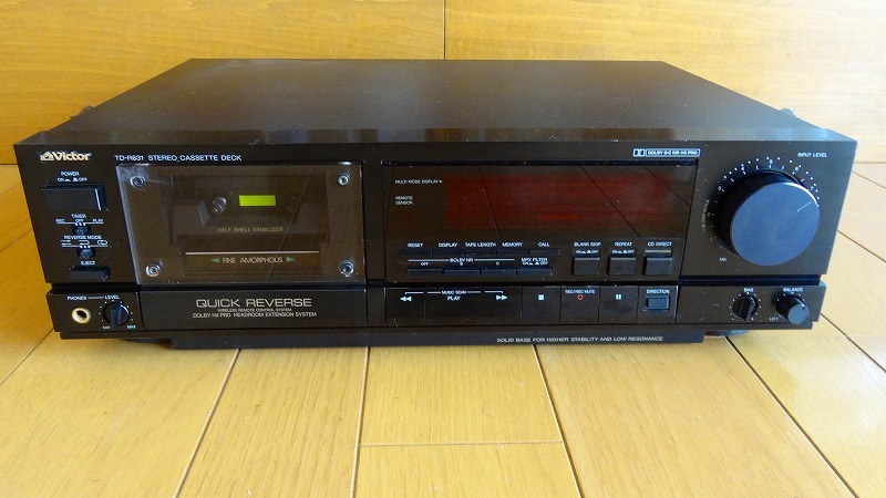 再生確認OK ビクター カセットプレーヤー カセットデッキ TD-R631