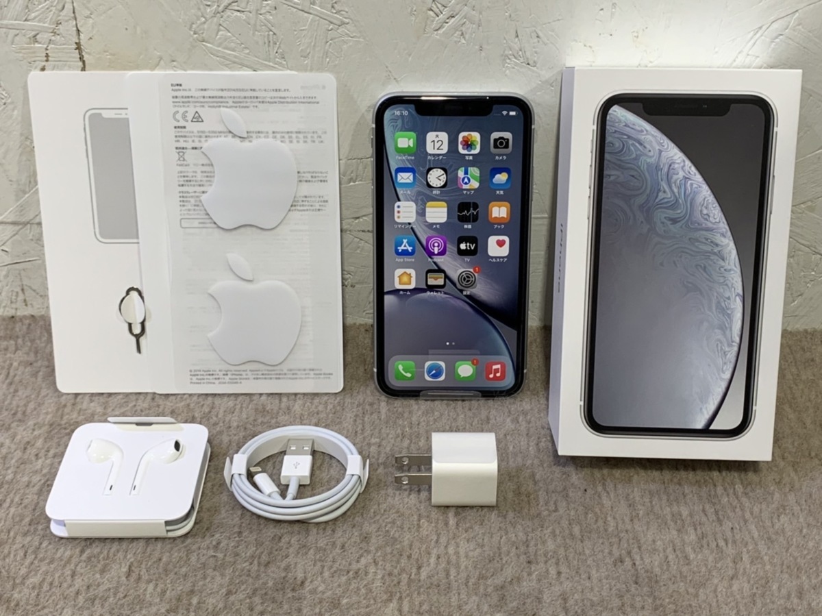 iPhone XR 64GB SIMフリー ホワイト 美品 XR iPhone 64GB Apple