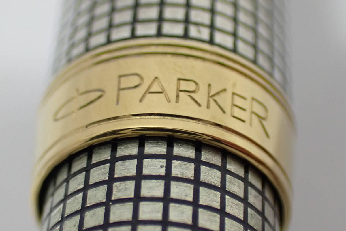 67140 PARKER SONNET FRANCE U パーカー ソネット 万年筆 MD925格子