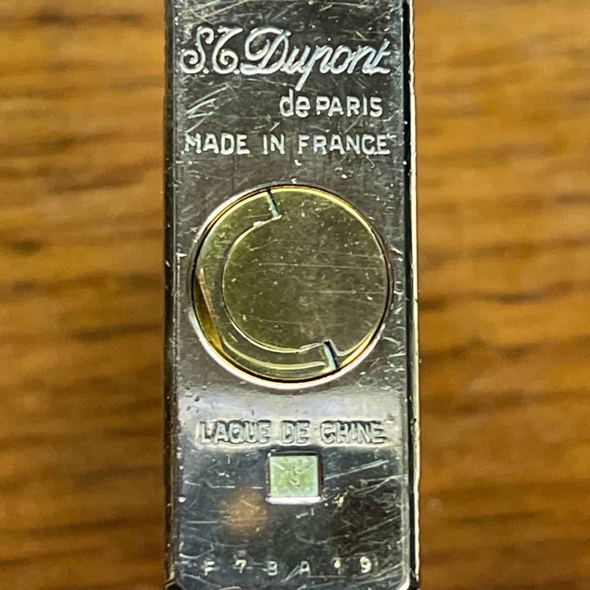 1円スタート Dupont デュポンライター ライン1ショート 黒 ゴールド 