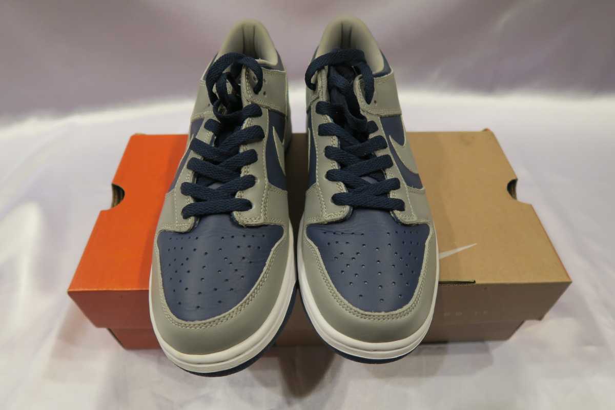 2001年製 新品未使用 NIKE DUNK LOW 灰紺 アトモス提案カラー US9 27cm 