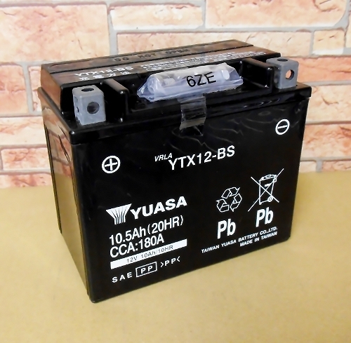 家電 安心1年保証 台湾ユアサ バッテリーYTX12-BS グランドディンク