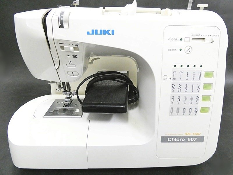 家庭用ミシン　JUKI Chloro507 HZL-E507 13 86-482698-12 [Y]【120】ジューキ JUKI 20 SWING PATTERNS HZL-E507
