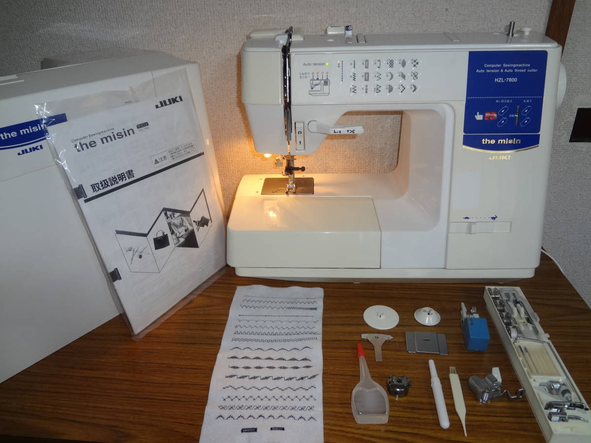 ◇40 JUKI ジューキ CPミシン THE MISIN HZL-7800☆自動糸切 整備済