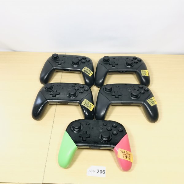 人気セール，HOT み/ジャンク/22-04-202 まとめ5個 Nintendo Switch Pro コントローラー 任天堂/ニンテンドー/スイッチ/プロコン(ニンテンドースイッチアクセサリー)｜売買されたオークション情報、yahooの商品情報を ニンテンドースイッチアクセサリー