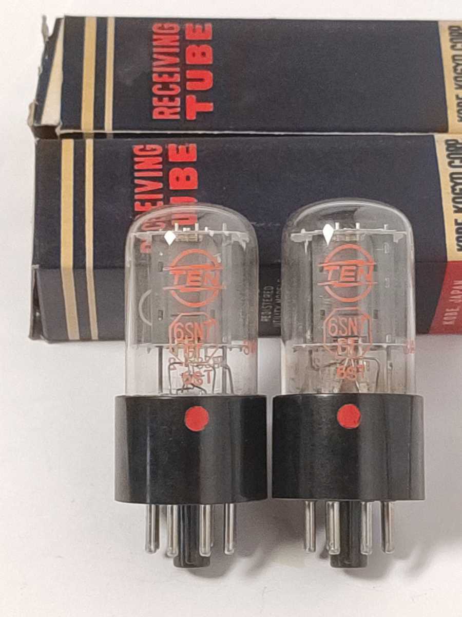 11954 TEN 6SN7GT 同一ロット 2本 未使用 昭和38年2月製造 真空管