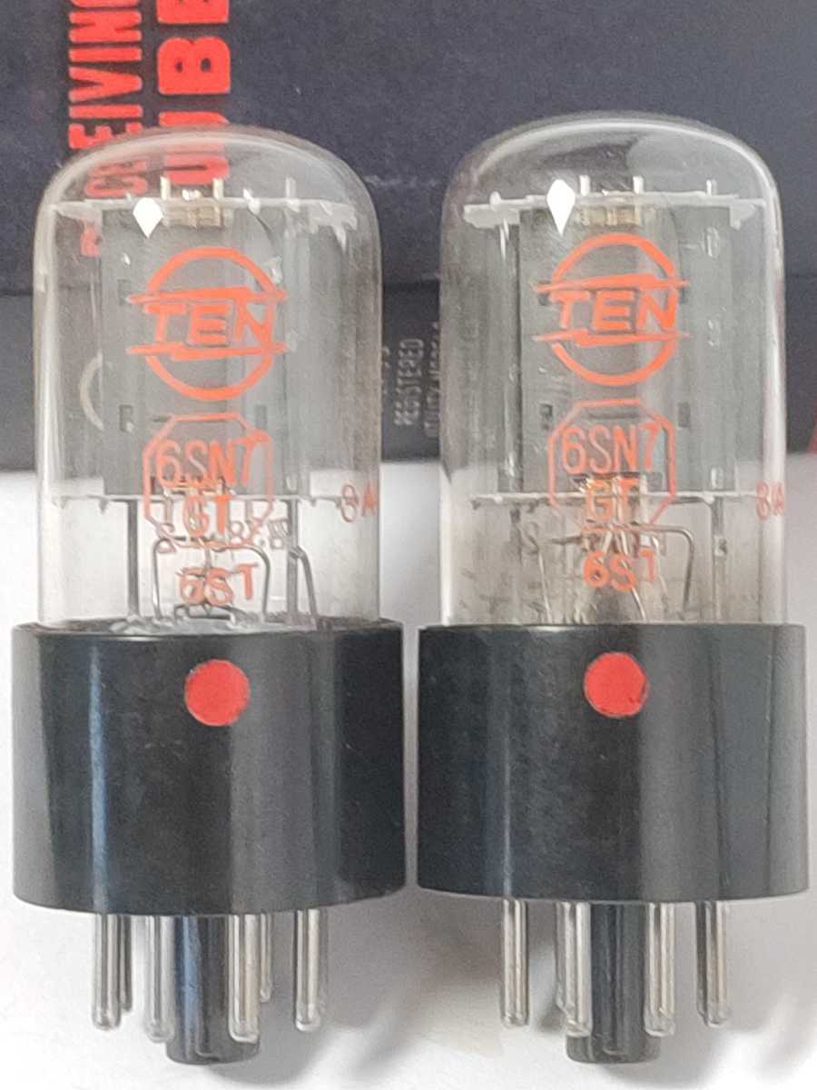 11954 TEN 6SN7GT 同一ロット 2本 未使用 昭和38年2月製造 真空管