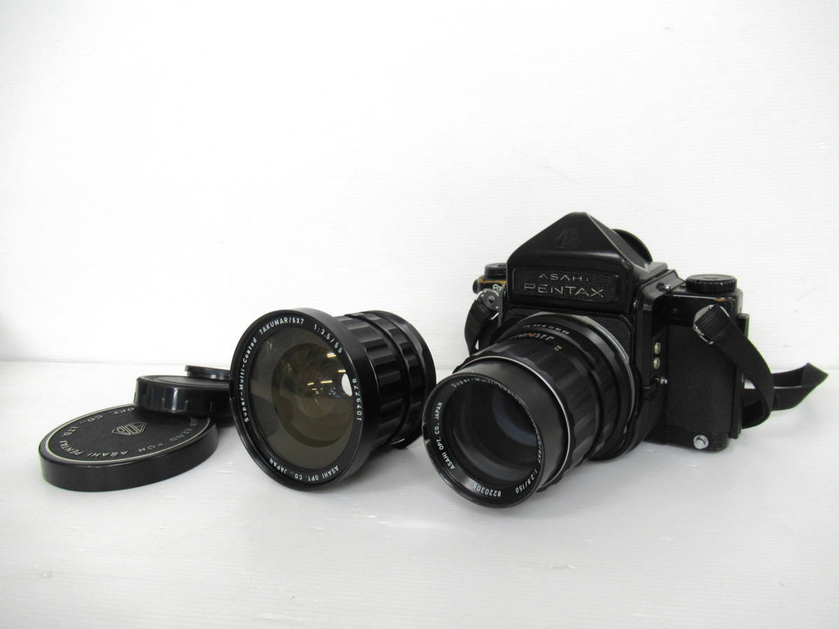 【ASAHI PENTAX/アサヒペンタックス】卯④088//6X7 後期/Super-Multi-Coated TAKUMAR 6x7 1:3.5/55 1:2.8/150