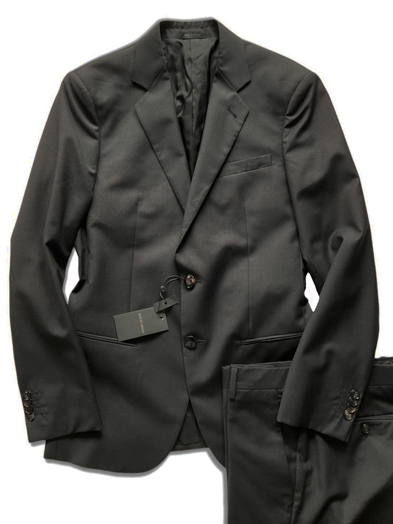 最上級黒タグ ジョルジオアルマーニ 極上シルク混 極美品オシリスの