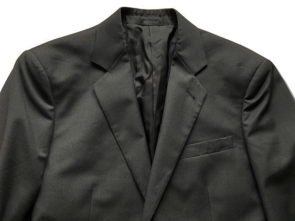 最上級黒タグ ジョルジオアルマーニ 極上シルク混 極美品オシリスの