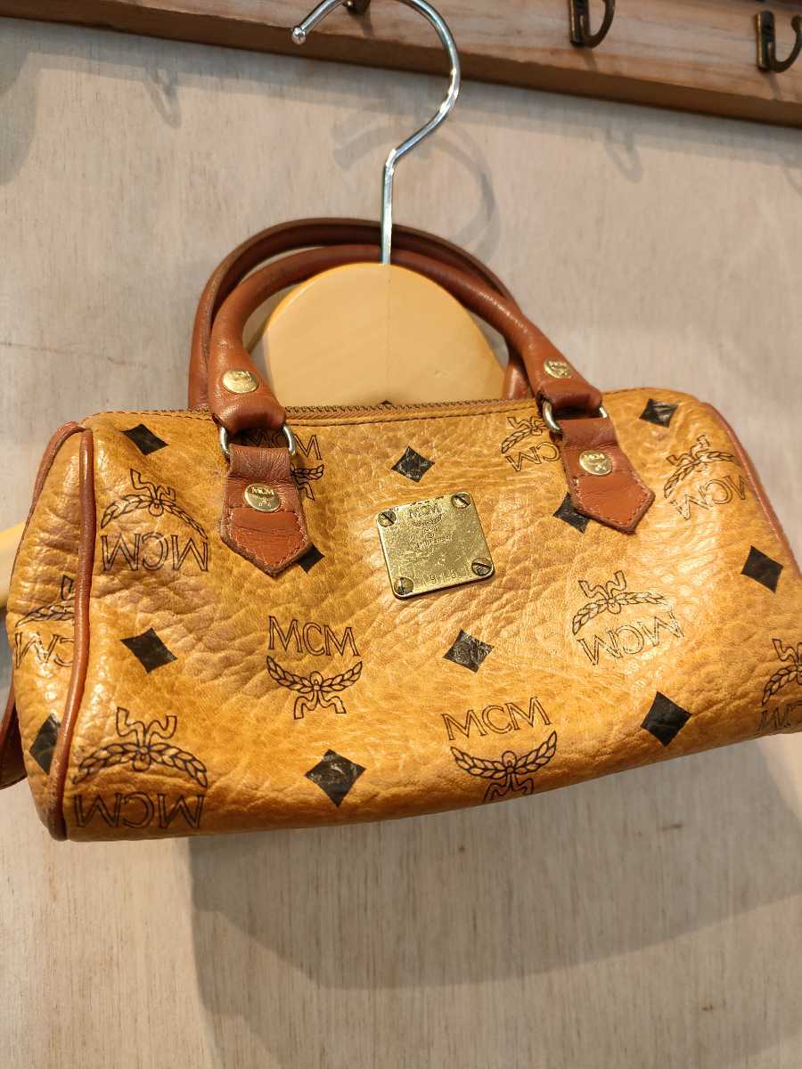 MCMミニボストンバッグ MCM エムシーエム ミニボストンバッグ ミニボストン ハンドバッグ