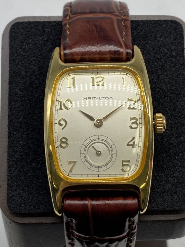 HAMILTON ハミルトン 腕時計 ゴールドスモセコ 6208 電池交換済
