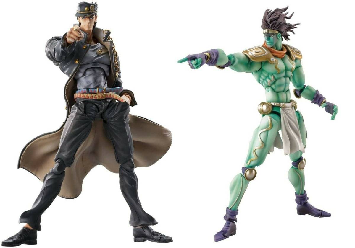  超像可動 ジョジョの奇妙な冒険 第3部 空条承太郎 Ver.1.5 & スタープラチナ PVC&ABS&ナイロン 可動フィギュア(その他)｜売買されたオークション情報、yahooの商品情報をアーカイブ公開 - その他