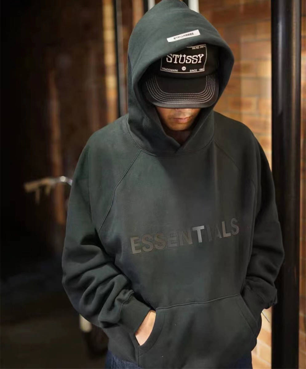 FOG ESSENTIALS エッセンシャルズ□LOGO HOODIE フロントロゴ パーカー 