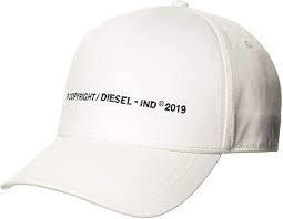 ★新品未使用/DIESEL/価格8800円★ レディース メンズ コピーライトロゴ Tアジャスター キャップ ホワイト