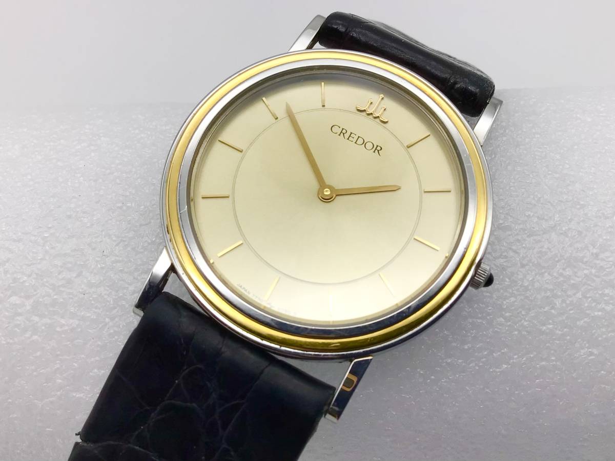 ◇◇SEIKO セイコー CREDOR クレドール 7770-6030 18KT□ヴィンテージ 