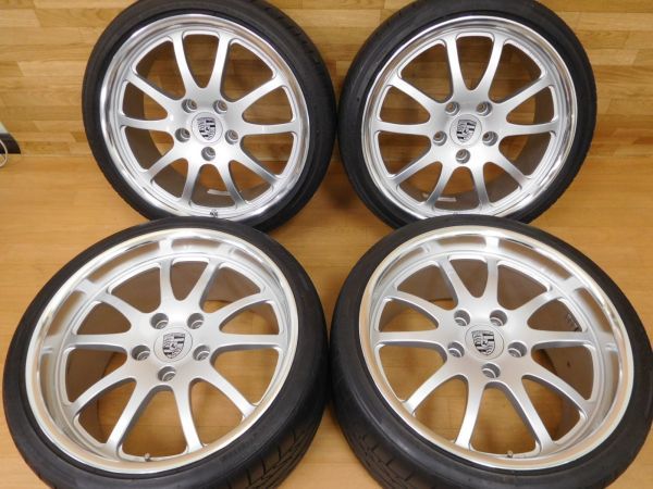 12-353◆超美品!!鍛造★エンケイ ENKEI SWP SP3-RS★19in11J+45，8.5J+50◆ポルシェ 911 997/996 カレラ4S