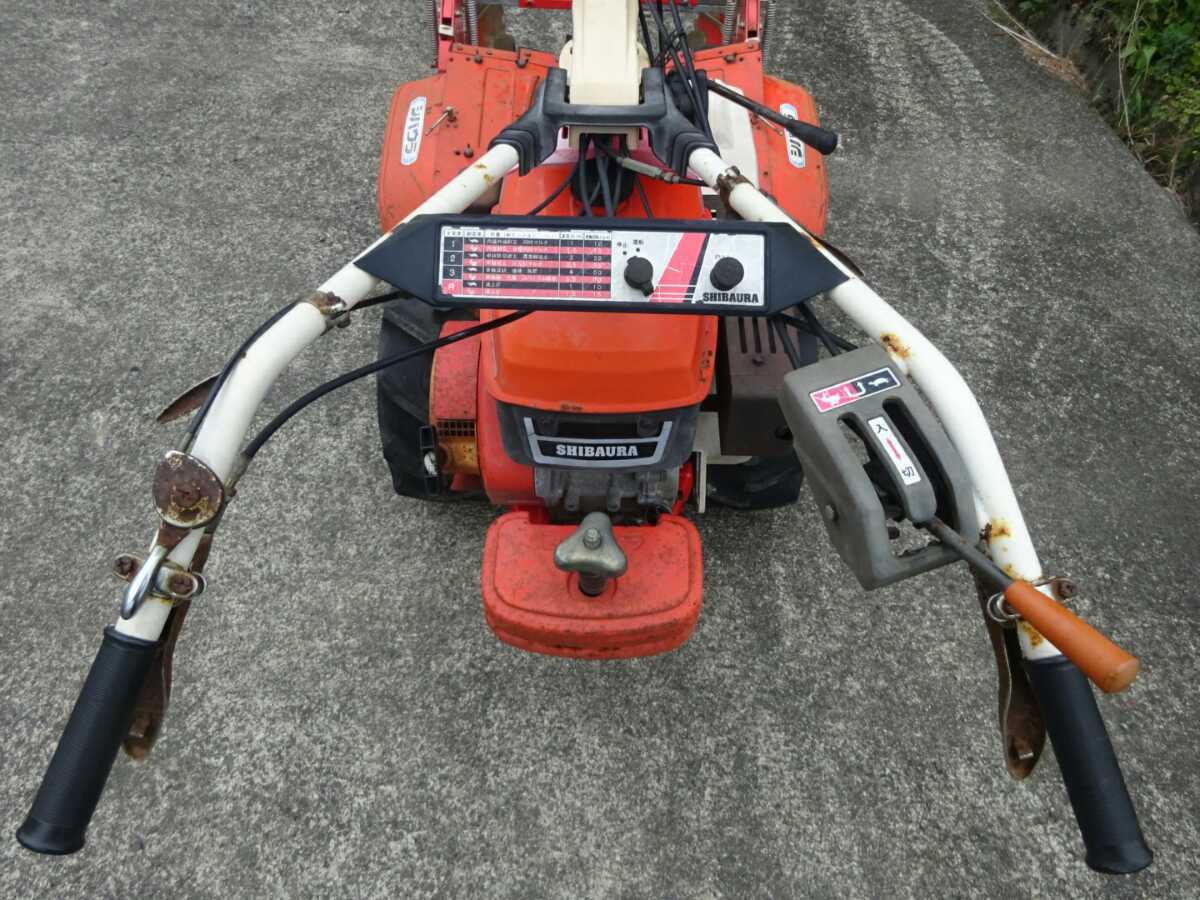 ☆宮崎発☆ シバウラ マルチ管理機 KJ752 ビニール張り 畝立て機 (車体
