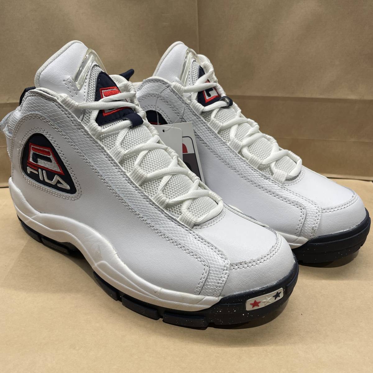 新品】 US9.5 27.5cm FILA GRANT HILL 2 7BJHB1301 WHITE/NAVY フィラ 