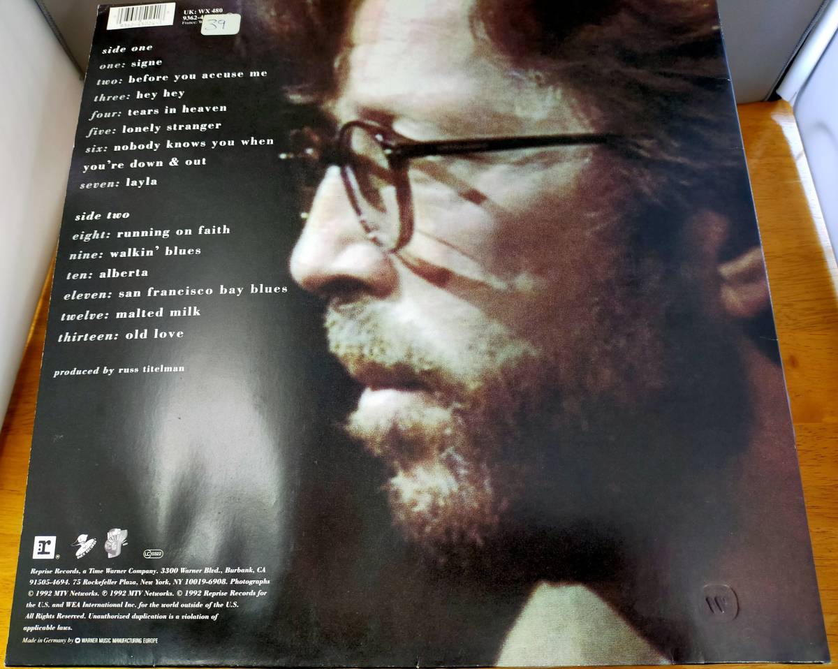 ◎ エリック・クラプトン Eric Clapton ・ アンプラグド Unplugged 