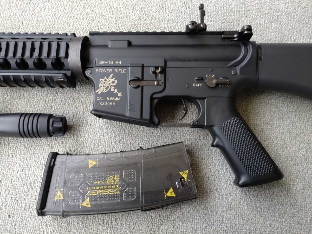 □中古品□東京マルイ電動ガンナイツSR-16 M4カービン サバゲー