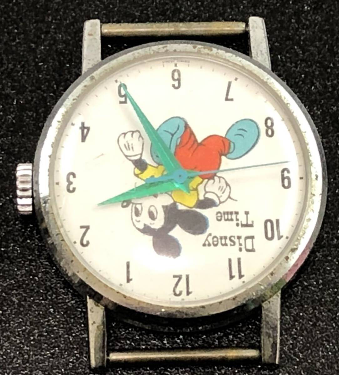 1000円〜☆稼働品☆手巻き腕時計 SEIKO ディズニータイム ミッキー 