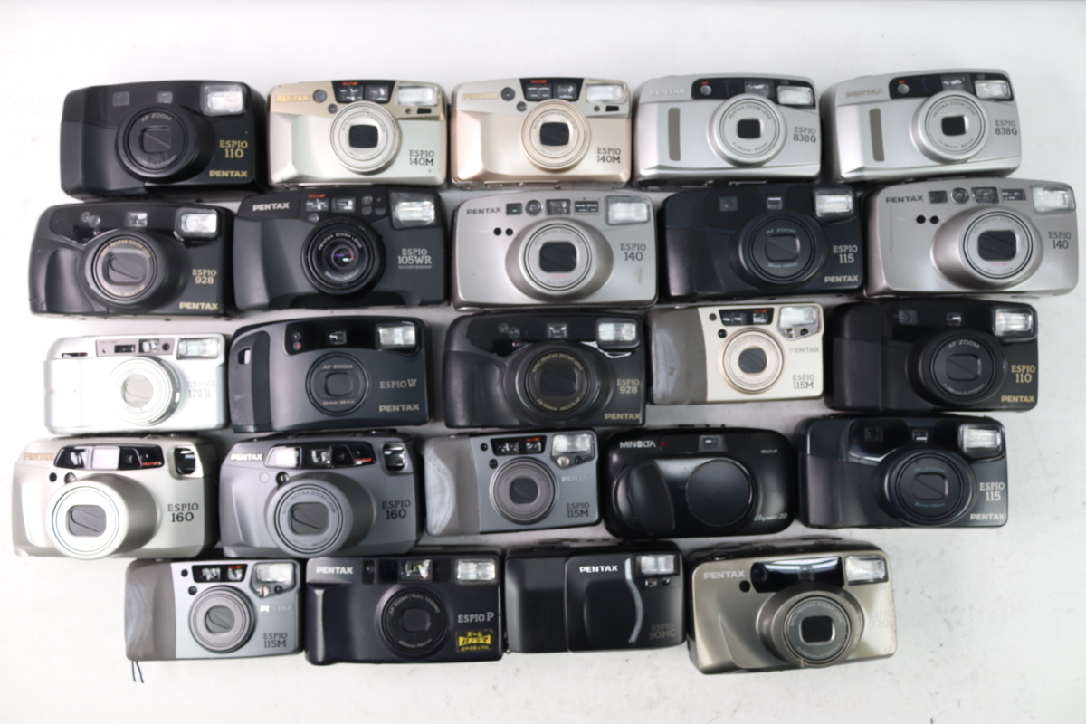 PENTAX ESPIO シリーズ コンパクトフィルムカメラ まとめ売り 24点】PENTAX ペンタックス ESPIO コンパクト フィルム カメラ まとめ