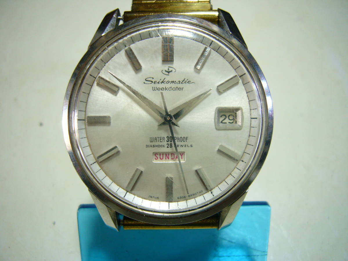 ☆SEIKO セイコーマチック week dater 26石 自動巻き メンズ時計 SEIKO