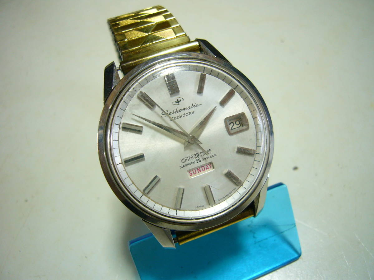 ☆SEIKO セイコーマチック week dater 26石 自動巻き メンズ時計 SEIKO