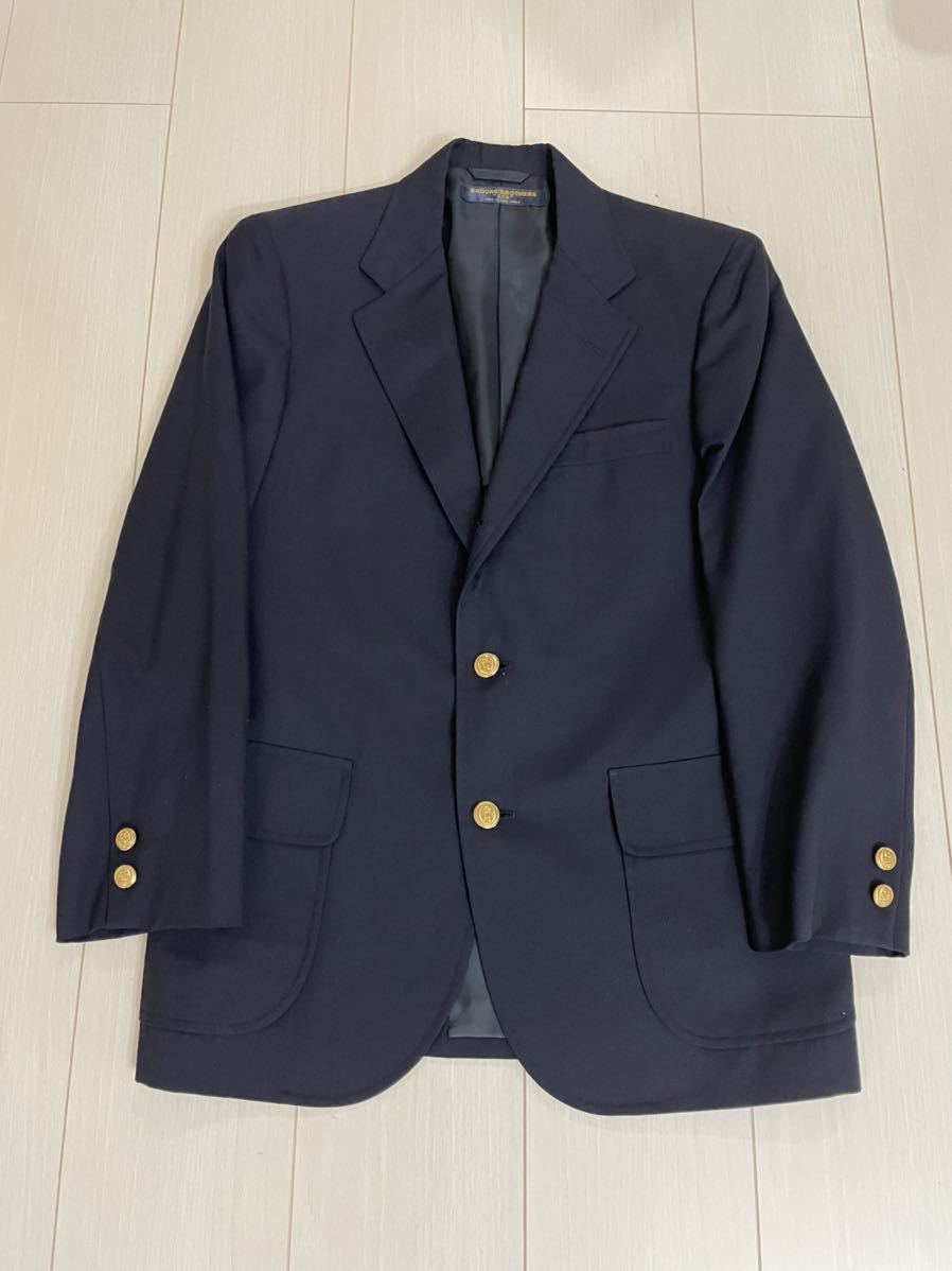 BROOKS BROTHERS 紺ブレザー テーラードジャケット 金ボタン ネイビー 