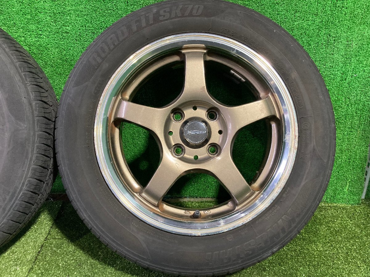◇ HOT STUFF クロススピード X5 アルミホイール タイヤ 14インチ 4本 