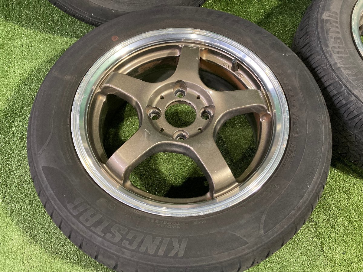 ◇ HOT STUFF クロススピード X5 アルミホイール タイヤ 14インチ 4本