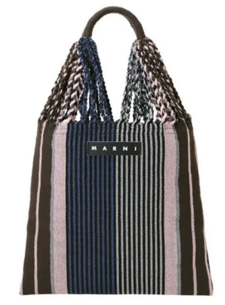 定番，品質保証 MARNI マルニ フラワーカフェ ハンモックバッグ トートバッグ ハンドバッグ ストライプバッグ(かばん、バッグ)｜売買されたオークション情報、yahooの商品情報をアーカイブ公開 - オークファ かばん、バッグ