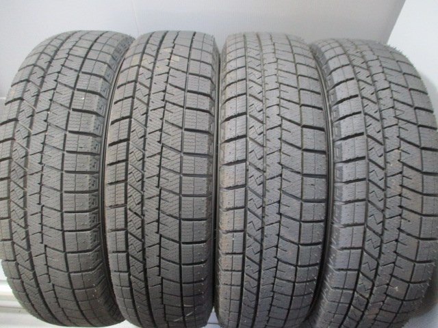 SR505☆中古スタッドレスタイヤ☆165/70R14 イボ付き冬4本価格！2020年製 DUNLOP WM03 事業所/営業所止め送料無料 ソリオ アクア パッソ