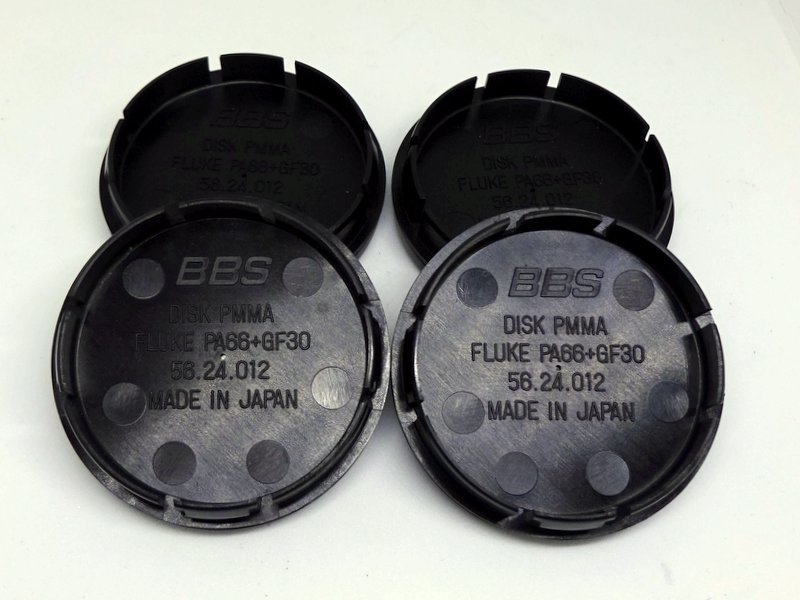 BBSセンターキャップ黒 56㎜ 56φ 4個セット 美品 ほとんど未使用