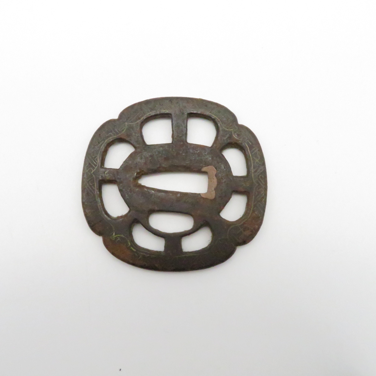 鍔 刀装具 つば 鉄地 時代 70.5g 【公式通販】