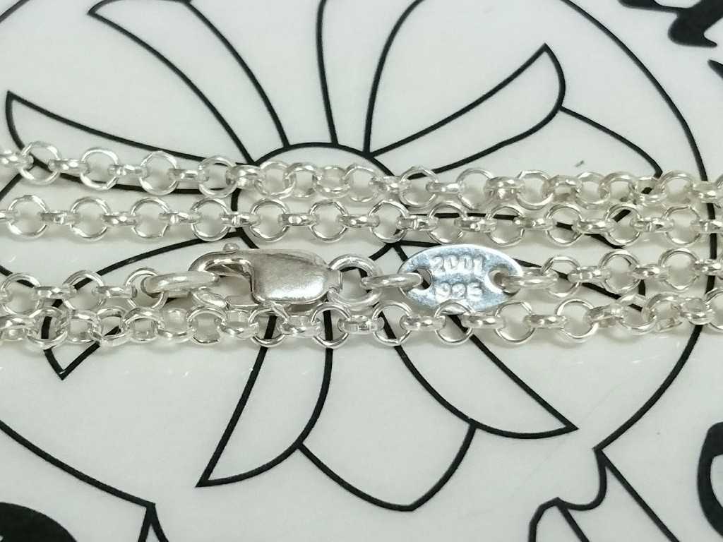美品 CHROME HEARTS ロールチェーンネックレス 45cm クロムハーツ