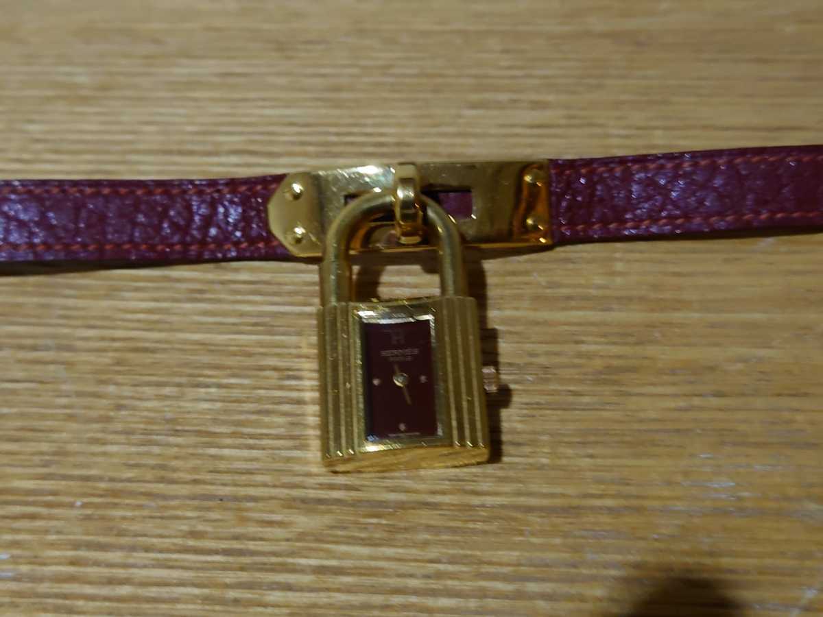 HERMES エルメス ケリー ウォッチ 動作未確認 レディース ゴールド 