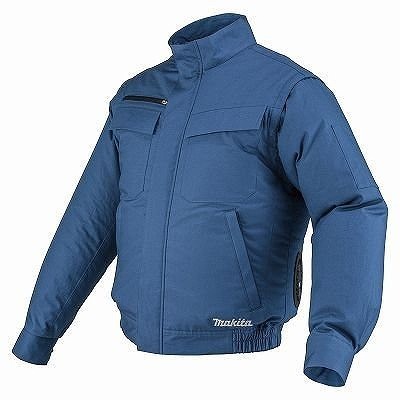 FJ312DZ マキタ 充電式ファンジャケット 充電式ファンジャケット（青）Sサイズ 服地のみ FJ312DZS ■マキタ 充電式ファンジャケット FJ312DZ (サイズ：L)＋ファンユニット＋専用バッテリーセット (空調服セット)袖が外せる 綿タイプ ベスト