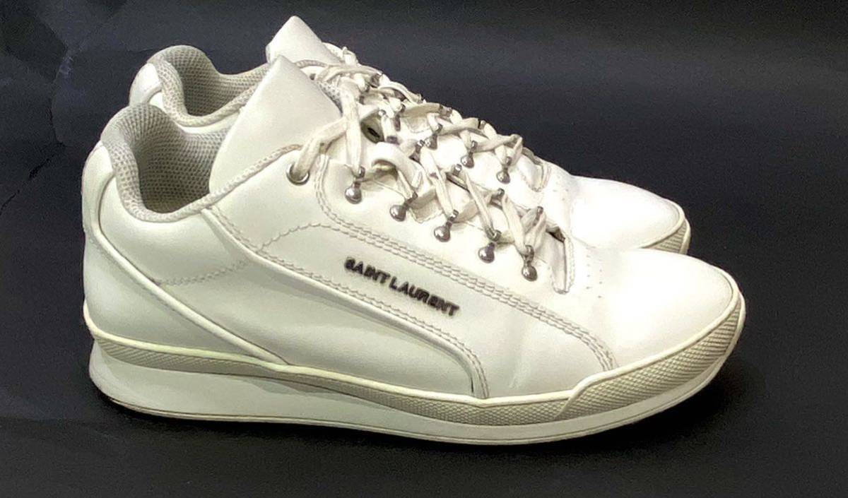 18SS SAINT LAURENT PARIS 501612 レースアップレザースニーカー サン
