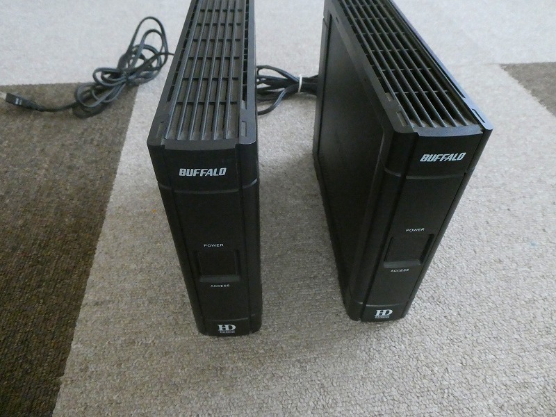 使用頻度少 baffalo 1TB HDD HD-CN1.0TU2 2台セット BUFFALO 1TB 外付け