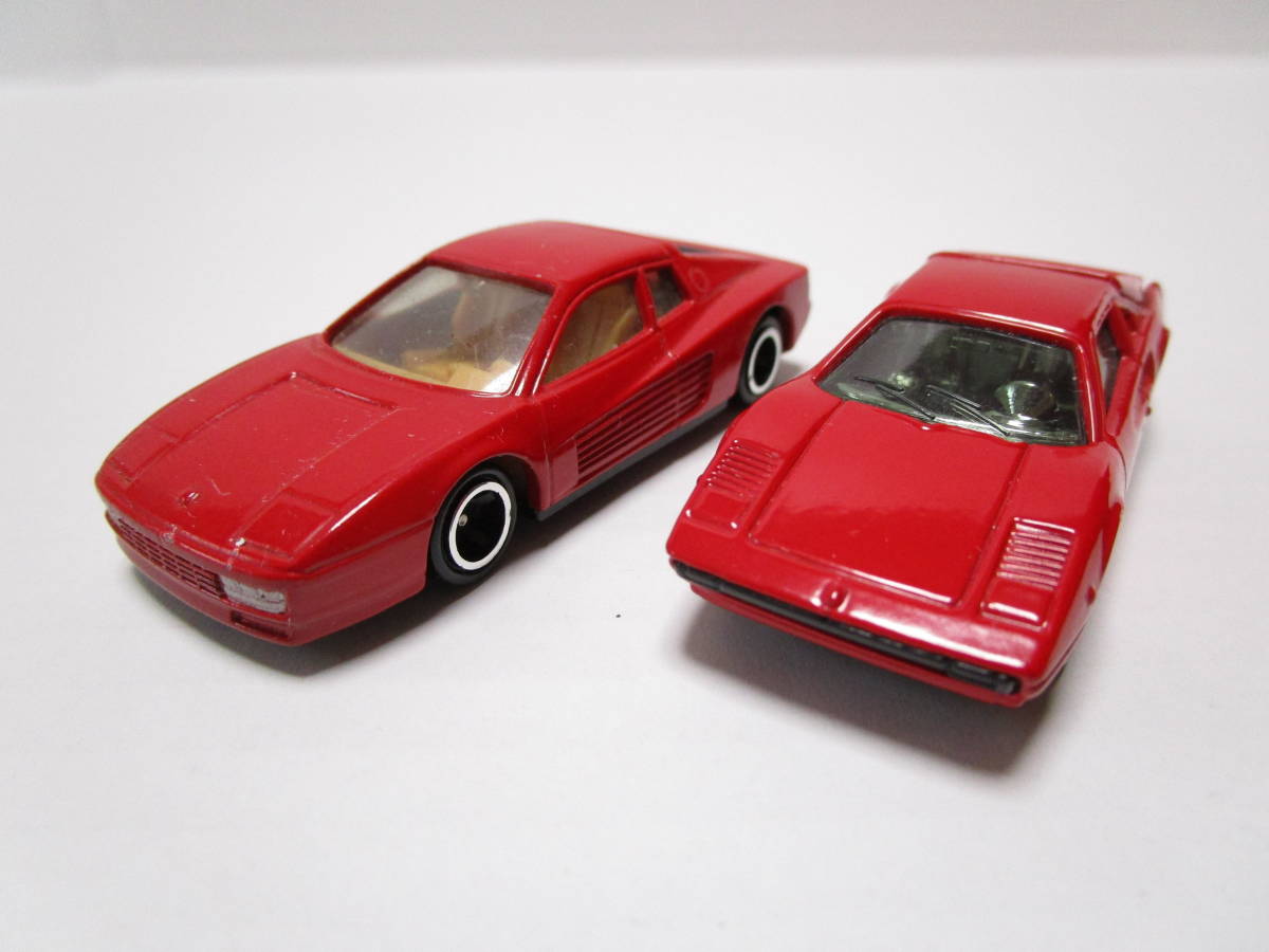 日本製 トミカ NO.F35 フェラーリ308GTB NO.91 フェラーリ テスタロッサ 赤箱青箱なし