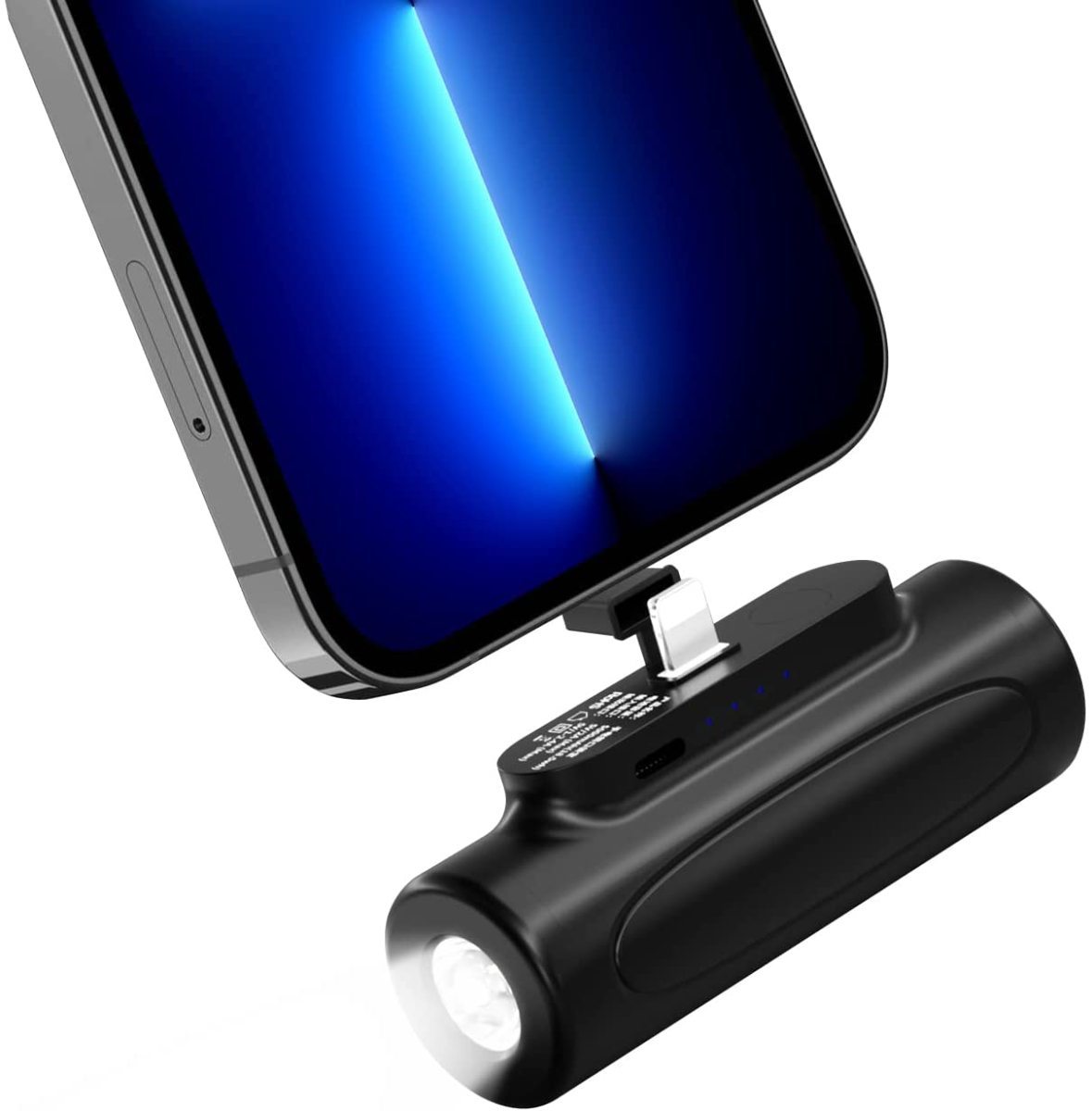 □新品□Petasonien モバイルバッテリー5000mAh iPhone対応 PSE認証