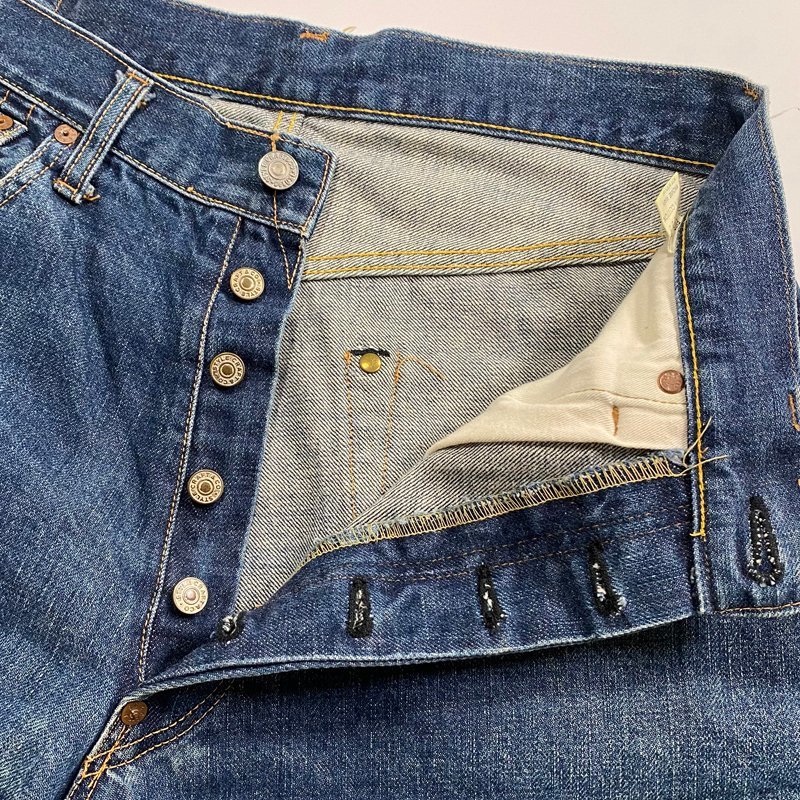 初期エヴィス EVIS JEANS NO2 2501XX 水牛パッチ 赤耳 W32
