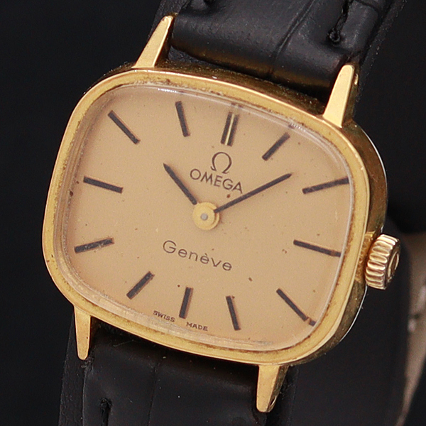 オメガ ジュネーブ スクエア OMEGA GP×SS 手巻き Geneve 1円スタート訳