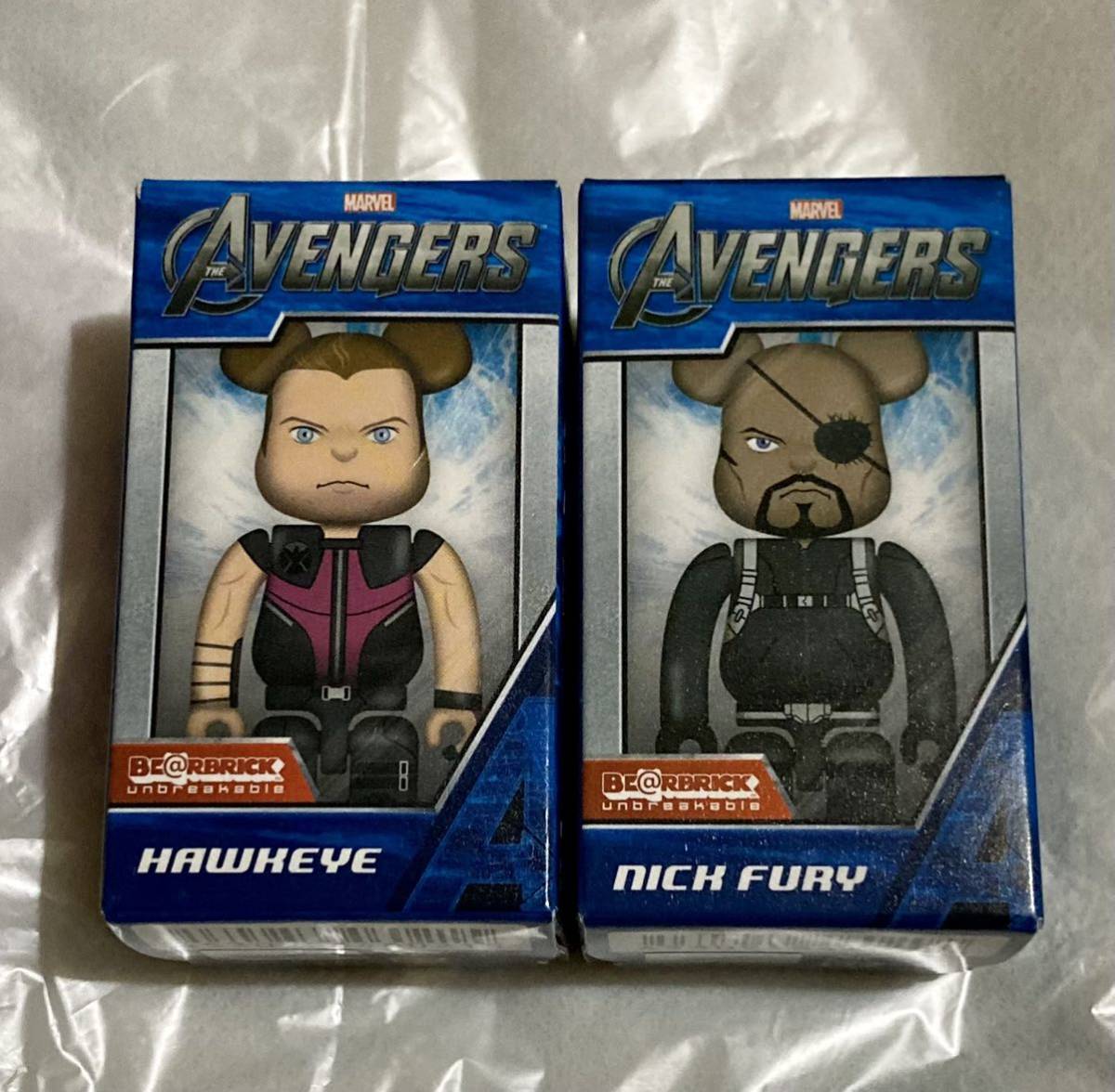 MARVEL AVENGERS ニック・フューリー & ホークアイ ベアブリック 