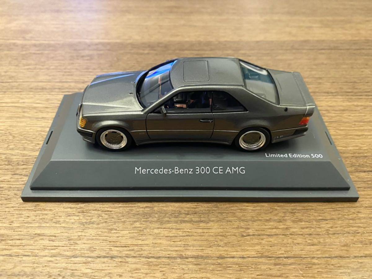 新品 オリジナルパッケージ付き 希少!1/43 シュコープロ AMG メルセデス 300CE クーペ グレー レジン