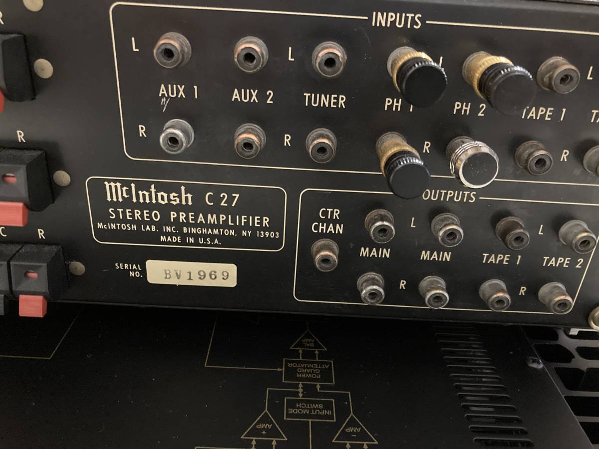 McIntosh C27 プリアンプ　状態・動作良好　希少品