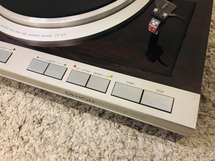 DENON DP-47F 音出し確認、訳あり純正カートリッジDL-80付属 【公式通販】